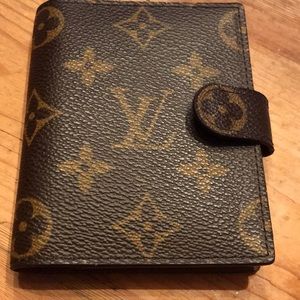 Louis Vuitton address book.